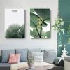 Природа зеленое растение лист холст картина современные листья настенные художественные постеры и принты скандинавские декоративные картины для комнаты домашний декор