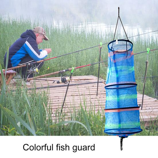 Fish Guard Износостойкая многофункциональная с веревкой Полезная складная портативная клетка для крабов для рыбалки на открытом воздухе