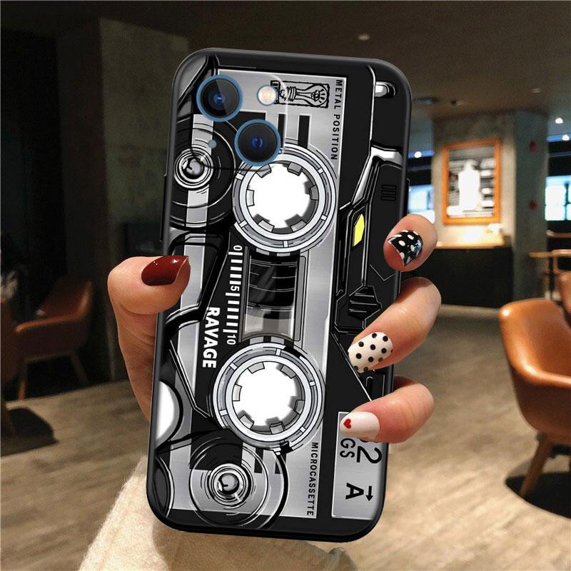 Cassette Vintage Boombox Tape New High-End Shell Phone Case for Redmi Note 8 9 Pro Max 9S 9T 9C NFC 8T 8A 10A A4