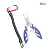 With Lanyard Plastic Handle Bait Line Cutter Fishing Pliers Hook Removers Stainless Steel Scissor