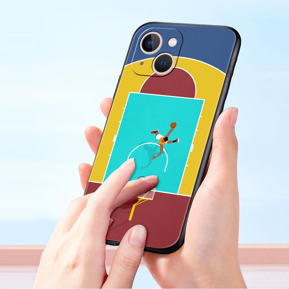 Футбол, баскетбол, теннис, спортивные площадки для iPhone 11, 12, 13, 15, 14 Pro Max, чехол для телефона X XR XS 7 8 Plus SE 2020, роскошный чехол