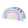 Wooden Teacher's Day Pencil Holder 5 Slots Desk Organizer Rainbow Pencil Holder  for Desktop