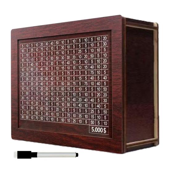 Деревянная копилка для детей, подарок, накопительная коробка, накопитель денег со счетчиком