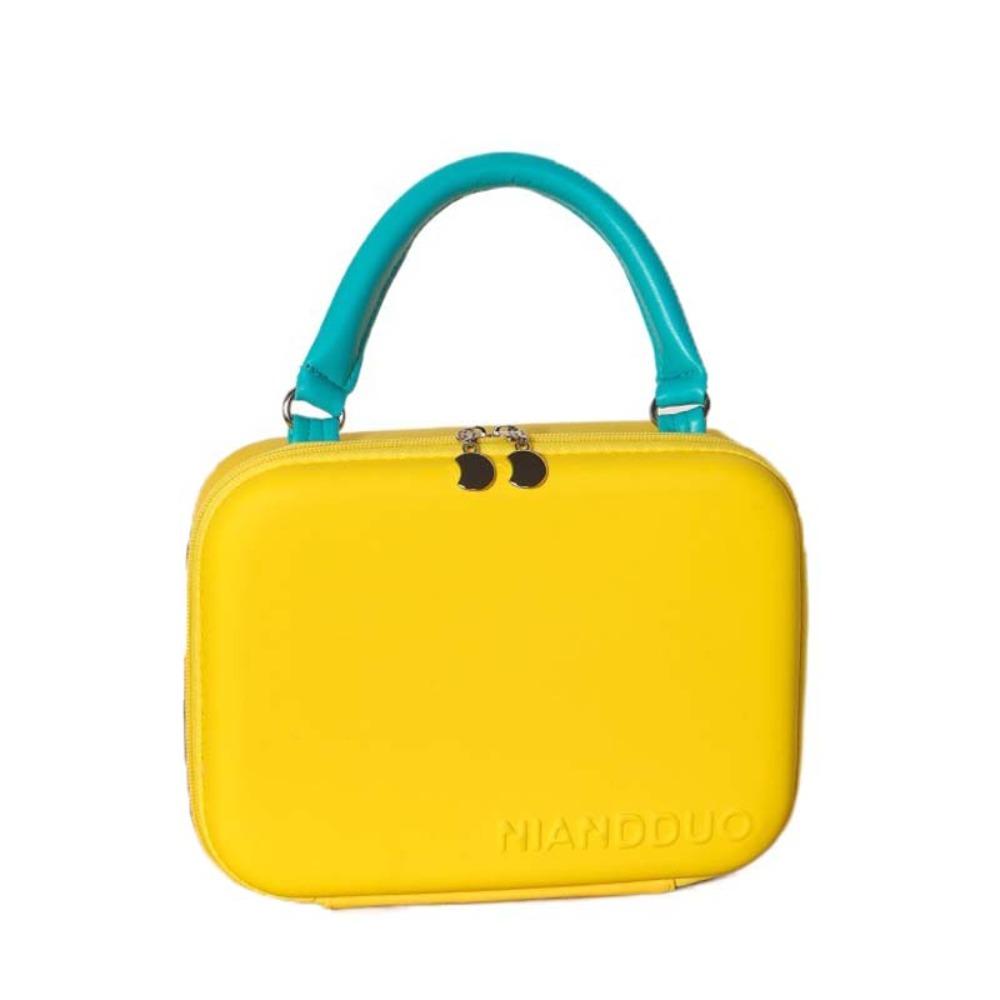 Dopamine Color Handheld Makeup Bag Large Capacity Portable Cosmetic Case Cosmetician
