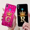 For Huawei Y7 Y7 Y9 Prime 2019 Case DUB-LX1 Case Crown Letters Soft Silicone Bumper Cover for HuaweiY7 Y 7 Prime Y 9 2019 Fundas