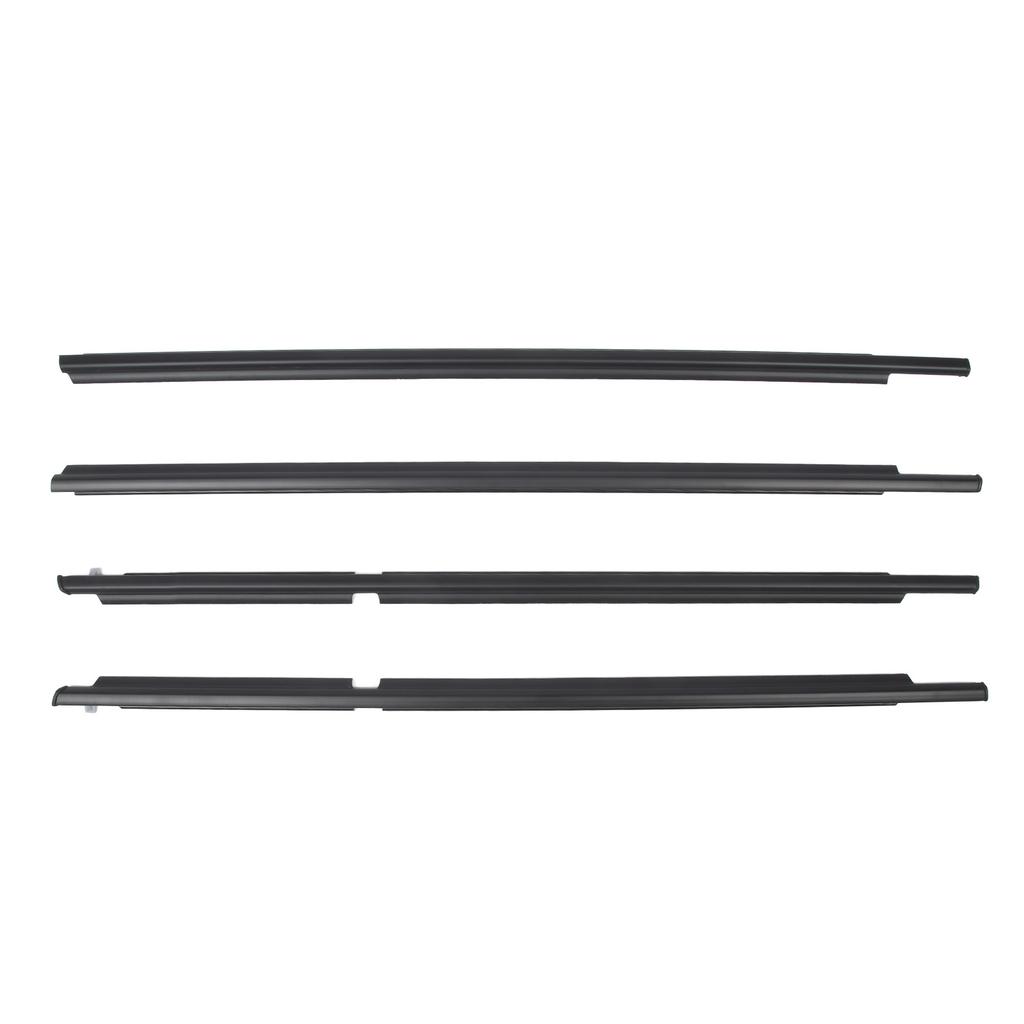 4Pcs Car Weatherstrip Window Seal 68164 35030 Black Window Seal Belt Trim Replacement for Toyota