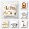 Nordic Fall Home Decor Throw Pillowcase Sofa Cushion Cover Modern 45x45cm 45*45 50x50 60x60cm 40x40 Boho Living Room Aesthetics
