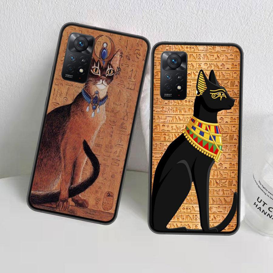 Egypt Pharaoh Mural Phone Case For Xiaomi Redmi Note 12 Plus 12S 11 11T Pro 5G 11E 11S 4G 10 10S 9 9S 9T 8 8T 7 6 5 Cover Shell