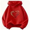 Graphic Love Butterfly Leopard Print Kids Children's Sweatshirt Harajuku Hoody Pullover Boys Girls Autumn Winter Casual Hoodies