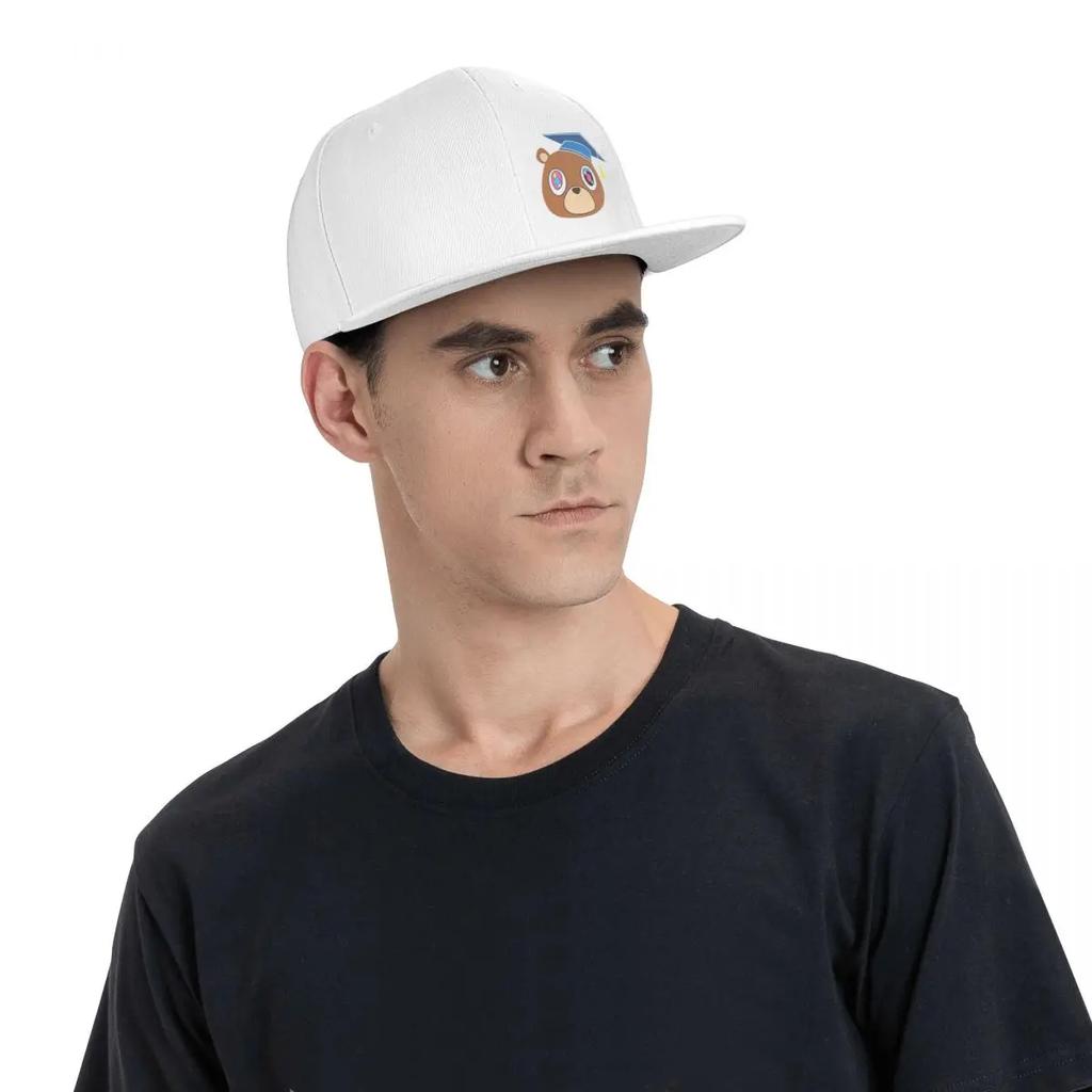 Kanye West Dropout Bear Chicago Vintage Graduation Baseball Caps Snapback Unisex Women Hats OutdoorCap Streetwear Baseball Hat