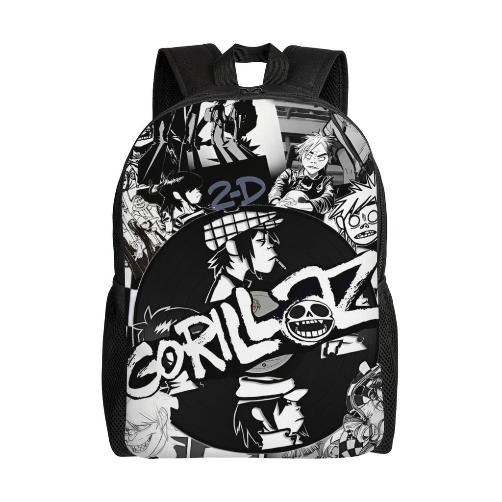 Панк-рок Музыка Gorillazs Рюкзак для Мужчин Женщин Подростков Школы Бизнеса Daypack Ноутбука Холщовые Сумки Подарок