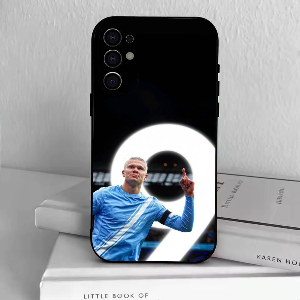 Чехол для телефона E-Erling H-Haaland для Samsung S25, S24, S21, S22, S23, S30, Ultra, S20, Plus, Fe, Мягкий силиконовый черный чехол