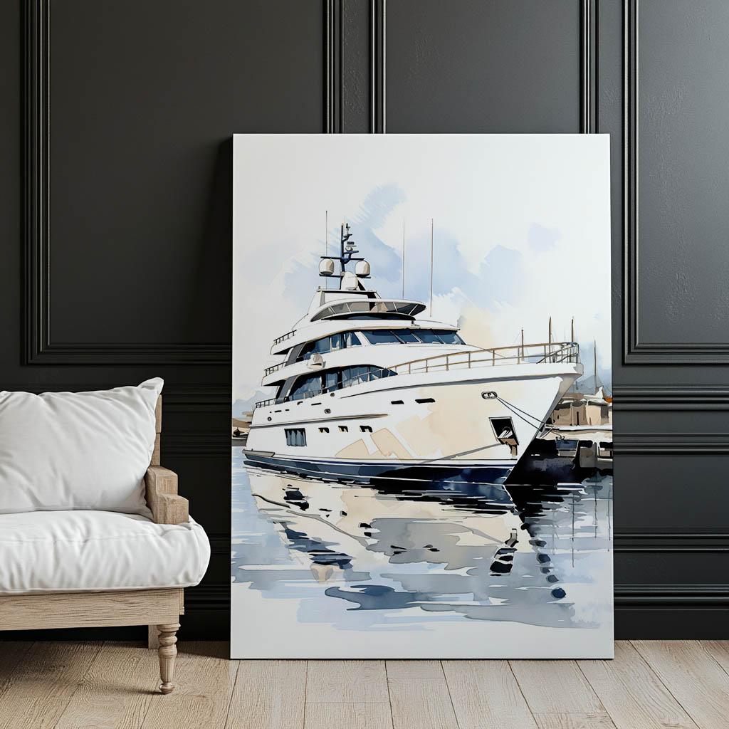 Morskie Refleksy Morskie Refleksy, 30X40 Cm, Rama Drewniana Biała, Papier Matowy 230 Gsm