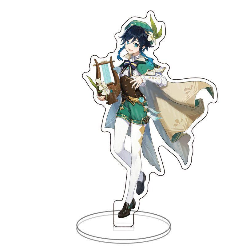 Genshin Impact Барбатос Кэцин Барбара Хутао Акриловая подставка для фигурки Идеально для декора