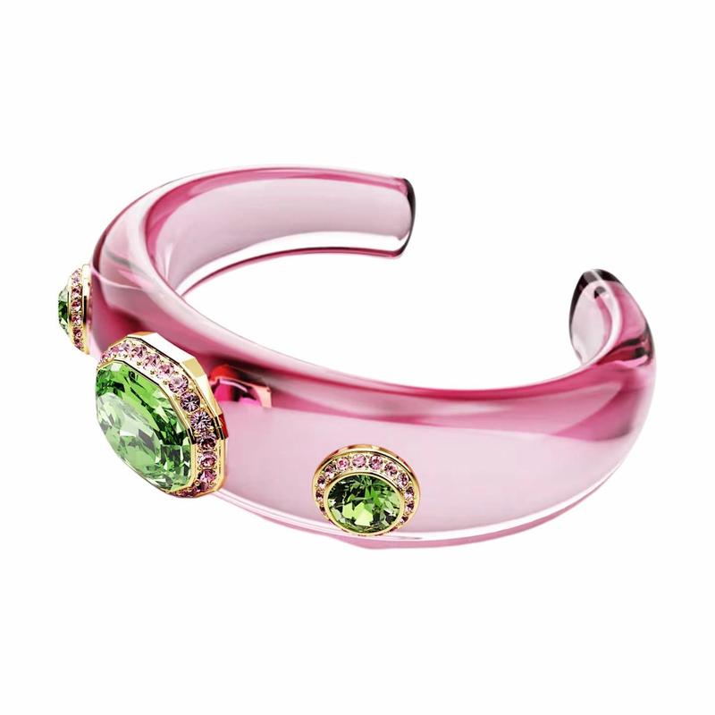 Swarovski Dulcis inlaid design crystal gold-plated resin bracelet unisex couple style multi-color 5714382