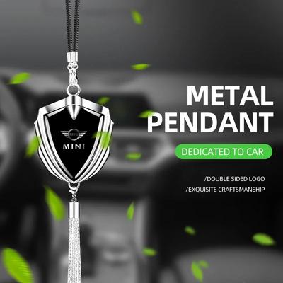 1 шт. Металлический значок автомобиля Подвеска на зеркало заднего вида Подвесные украшения Аксессуары Для Mini Cooper F54 F55 F56 F57 F60 R50 R56 R52 R53