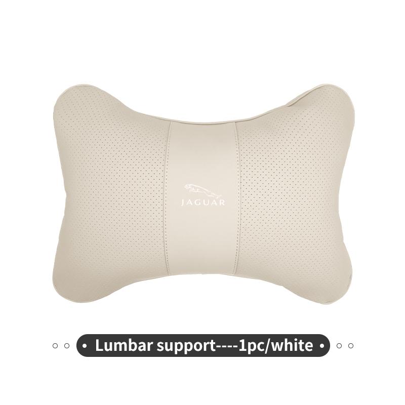 Leather Car Seat Headrest Lumbar Support Interior Accessories For Jaguar S-Type F-Type X-Type F-Pace I-Pace E-Pace XFR XKR HH2