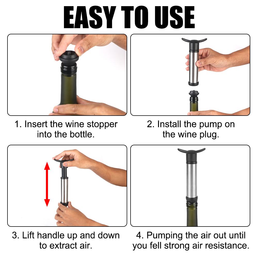 Пробка для бутылки красного вина, пробка для бутылки, герметик для шампанского, свежая, сохраняющая свежесть, креативная портативная кухонная барная утварь, вакуумная винная пробка