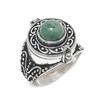 Индийский Моховой Агат Ручной Работы Ювелирное Изделие из Стерлингового Серебра 925 пробы Кольцо Размер 10 c3t37