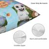 Baby Jake Pillowcase Polyester Linen Velvet Printed Zip Decorative Throw Pillow Case Home Cushion Case 18"