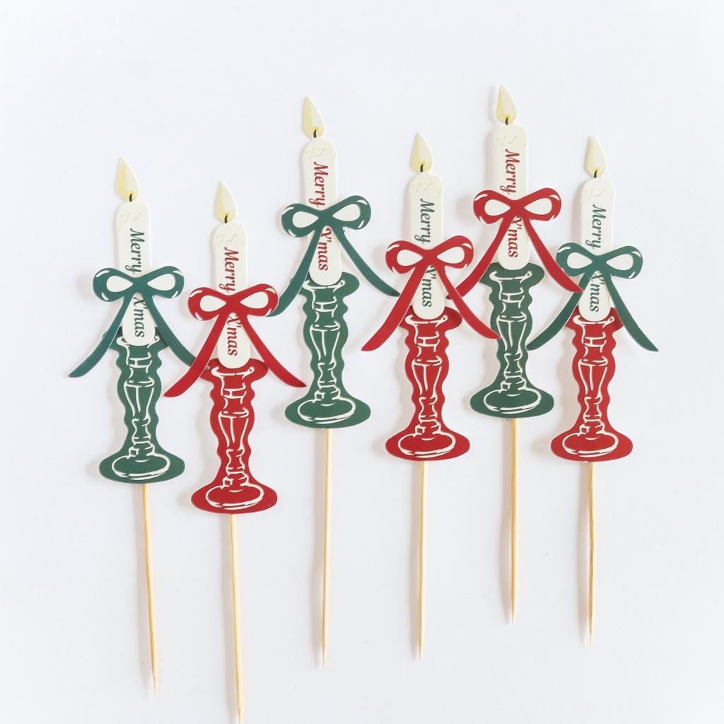 6 шт./набор Бумажные свечи для торта на день рождения, топперы для тортов, украшение для кексов, десертные свечи для торта на день рождения, топперы для тортов, подарки
