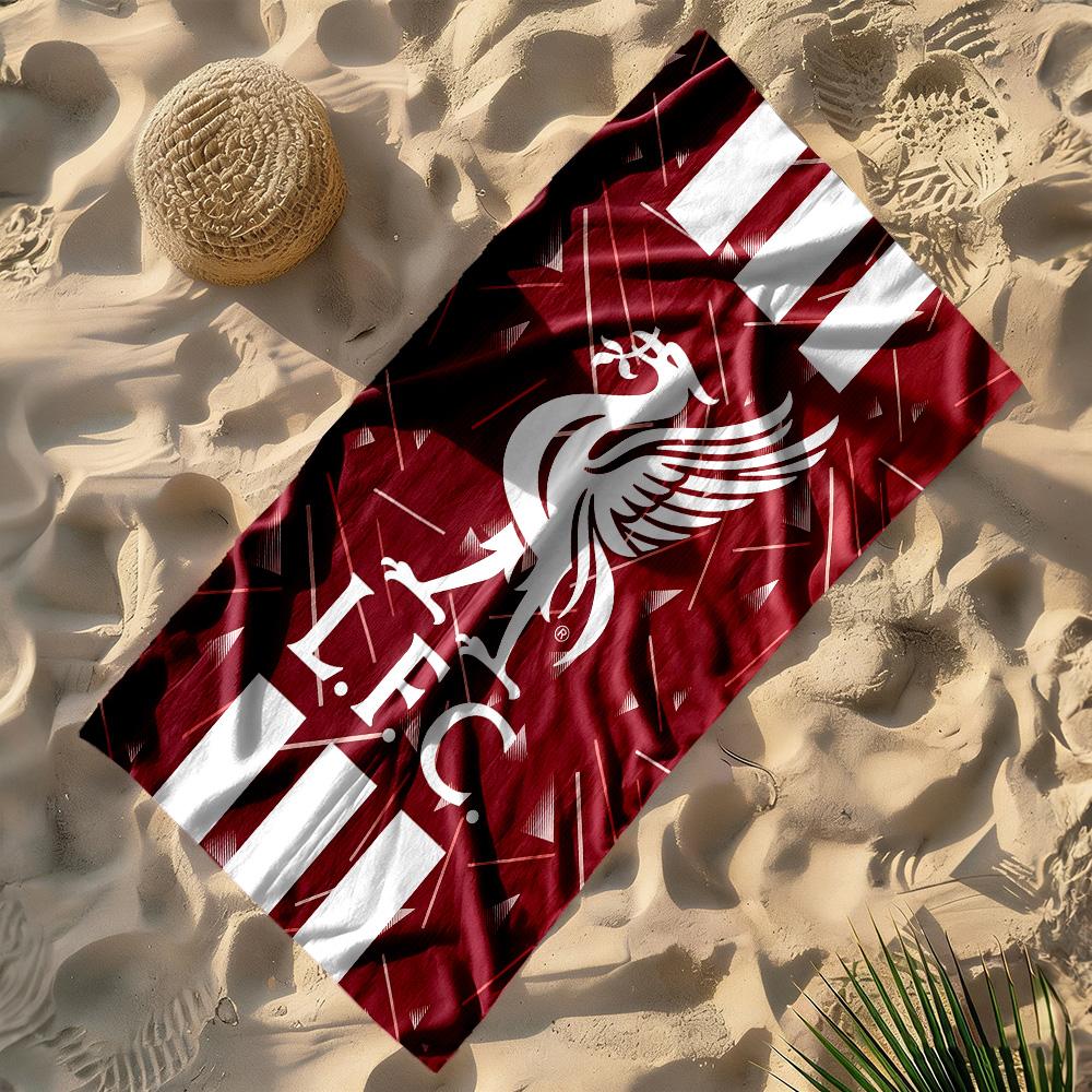 Liverpool F.c Beach Towel Super Soft Microfiber Quickdry Fabric Comfortable Lightweight
