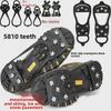 Outdoor Anti-Slip Crampon Shoe Covers: 5 or 8-Tooth Snow Climbing Spikes for Mountaineering.