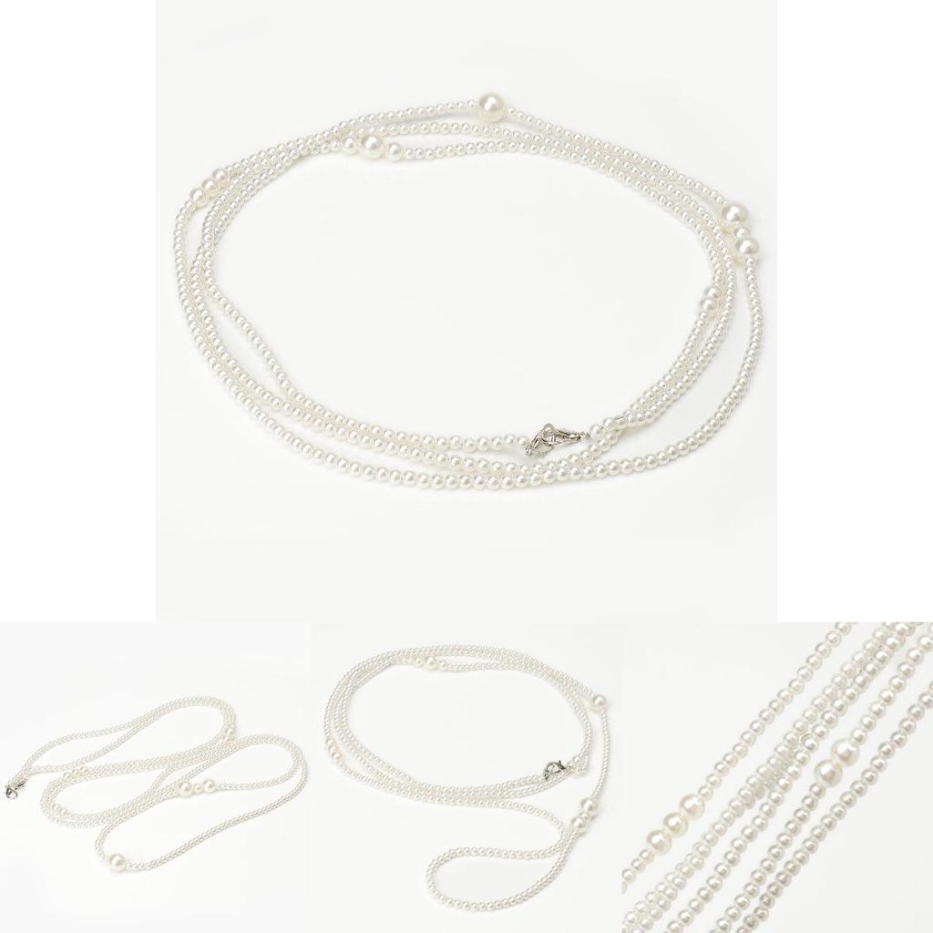 Жемчужная цепочка на талию для женщин Элегантный винтажный модный аксессуар с пряжкой из сплава