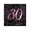 Блестящие салфетки на 30-летие (Упаковка из 16 шт.)
