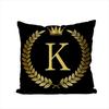 26 Letters Pillow Case For Car Sofa Decorative Home Double-Sided Print Plush Square Throw Pillow Cushion Cover