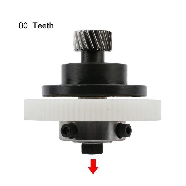 CNC Machine Tool Nylon Eccentric 80 Teeth 100 Teeth Gear Nylon Wheel Straight Tooth Eccentric Rack Tooth Shaft Synchronous Wheel