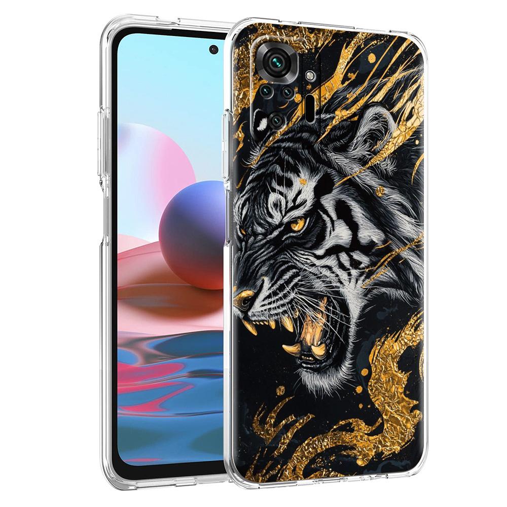 Чехол для телефона для Xiaomi Redmi Note 15 14 5G 13 12 10 11 Pro Plus 4G 14C 13C 12C Мягкий ТПУ чехол Крутое животное Тигр Лев