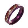 Jiu Zi Li Huo Dragon and Phoenix Titanium Steel Couple Rings - 25th Anniversary Edition