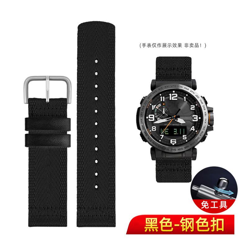 Высококачественный нейлоновый холщовый ремешок для часов Casio серии PROTREK PRG-600YB PRG-650 PRW-6600 GA2000 Силиконовый ремешок Водонепроницаемый браслет