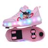 New Children's Luminous Shoes, Pulley Runaway Shoes, Boys with Brake Wheels, Skates, Student Sports