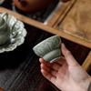 Керамическая чашка для дегустации чая Гуаньлань в форме тыквы - Узор «Лепесток лотоса»