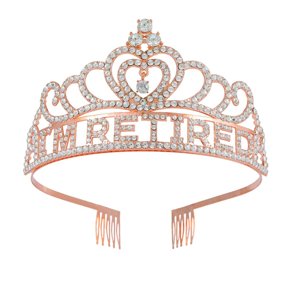 Трансграничная корона-ободок для вечеринки по случаю выхода на пенсию - Набор для переодевания в подарок для Европы и Америки