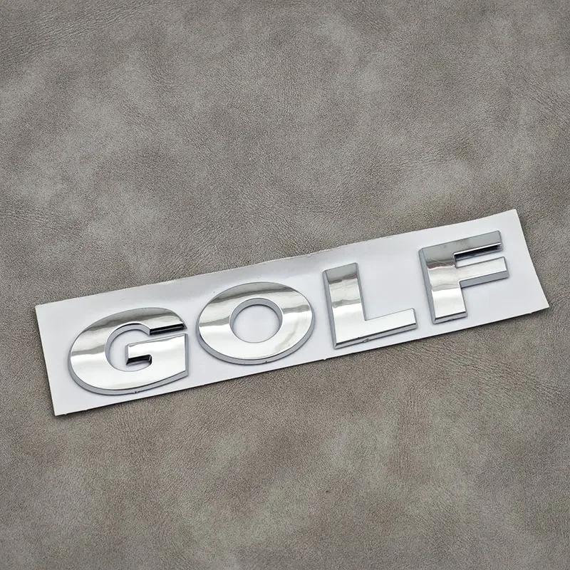 BGA1 Golf 3 4 MK3 MK4 2026 Hot For VW VOLKSWAGEN VW 3D ABS Chrome Black Logo GOLF Emblem Letters Sticker Car Rear Trunk Badge For Vol