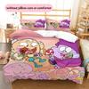 Chowder Pattern Bedding Quilt Set  Home Decoration  Gift (1 * duvet cover + 2 * pillowcase  without core)