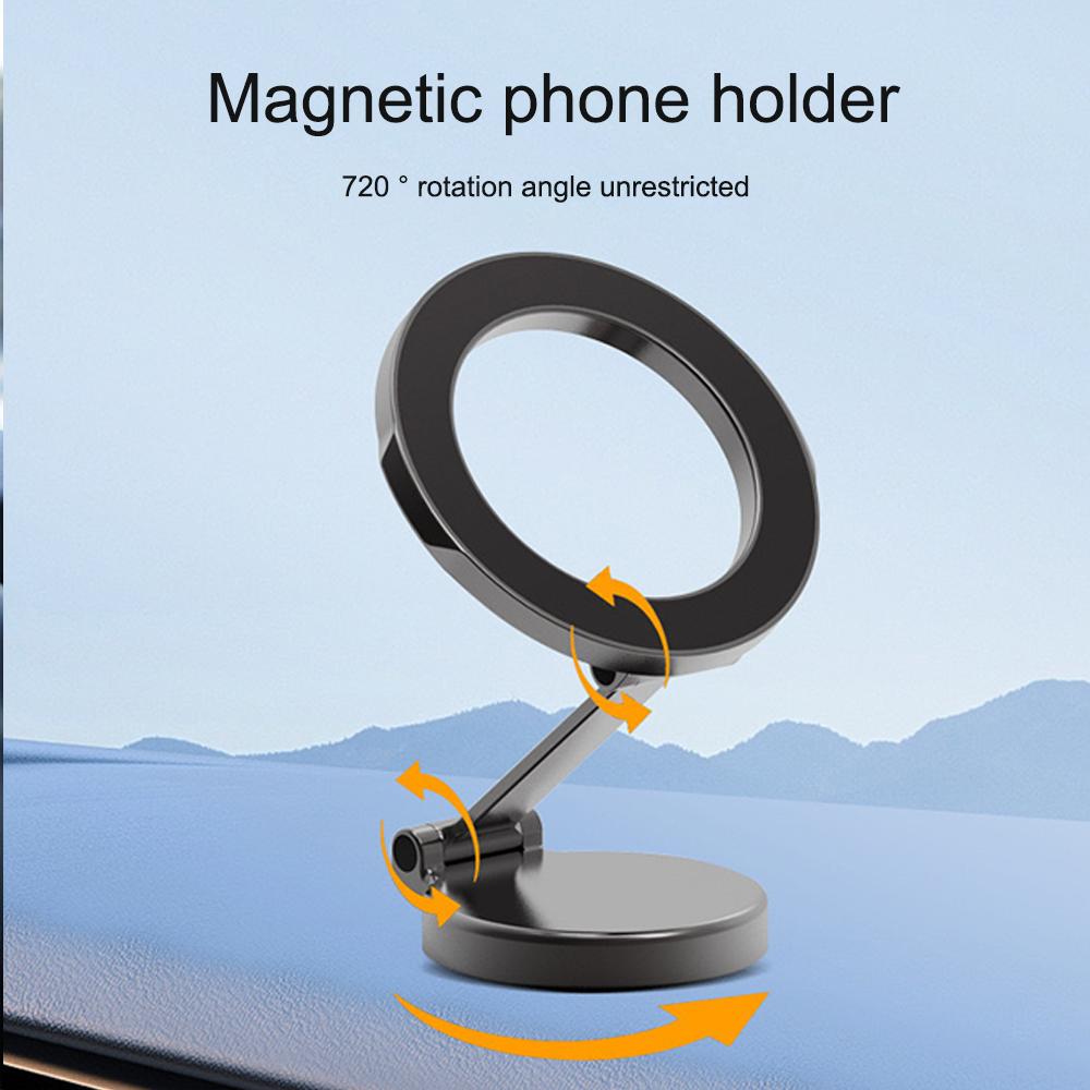 1 PC Magnetic Suction Car Phone Holder Car Mounted Rotatable Bracket Magnetic Suction Type Backstick Bracket