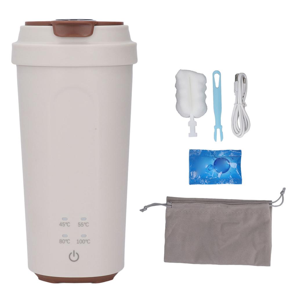 Portable Electric Kettle Stainless Steel 500ml 300W Rechargeable 5000mAh Quick Boiling Travel Mini