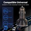 Автомобильное зарядное устройство USB 150 Вт с 5 портами, PD30W Type-C, дисплеем напряжения и многопротокольной быстрой зарядкой для автомобилей 12–32 В