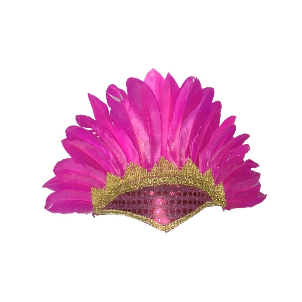 Headdress Carnival Costume Colored Headwear Fancy Dress Party Headpiece Headwear Feather Headdress