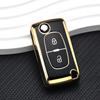 Для Peugeot Partner Tepee 207 307 308 407 Для Citroen C-Crosser C3 C4 Picasso Berlingo Чехол-брелок для ключа с 2 кнопками