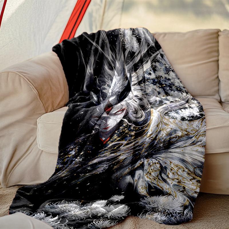1pc naruto Blanket, Home Printed Throw Blanket - Soft Blanket Gift for Family, Washable Sofa Bed Blanket