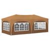 Pop up Party Tent 575 x 288 x 245 cm Beige Oxford Fabric