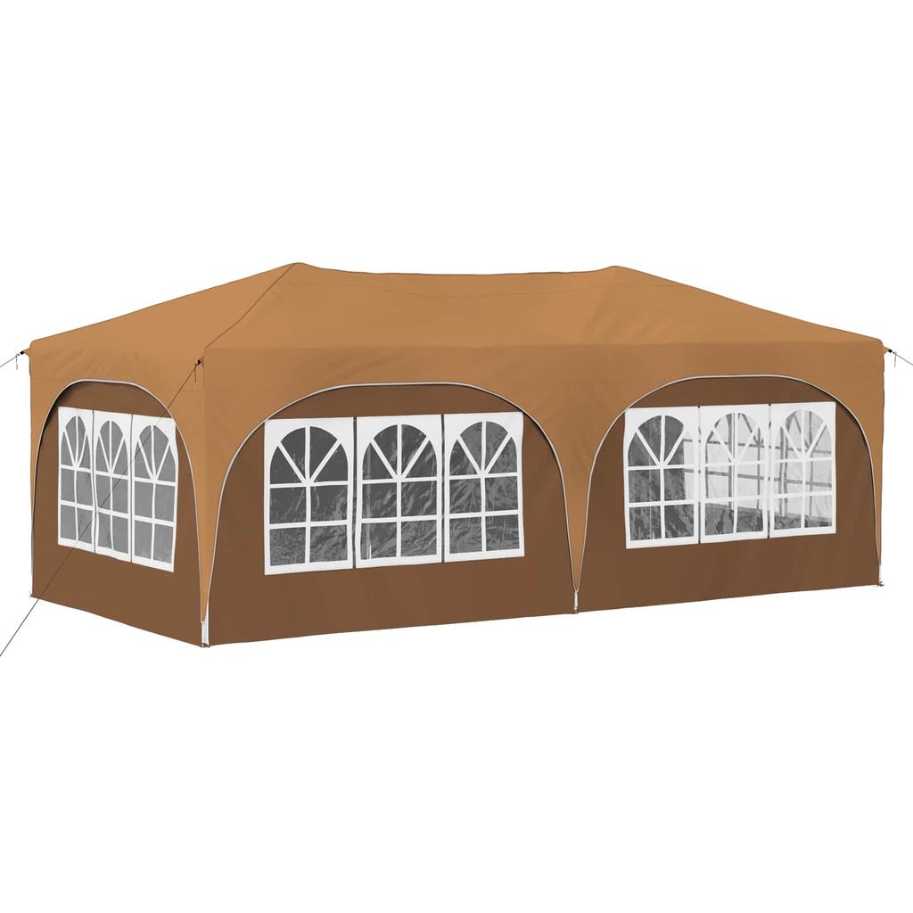 Pop up Party Tent 575 x 288 x 245 cm Beige Oxford Fabric
