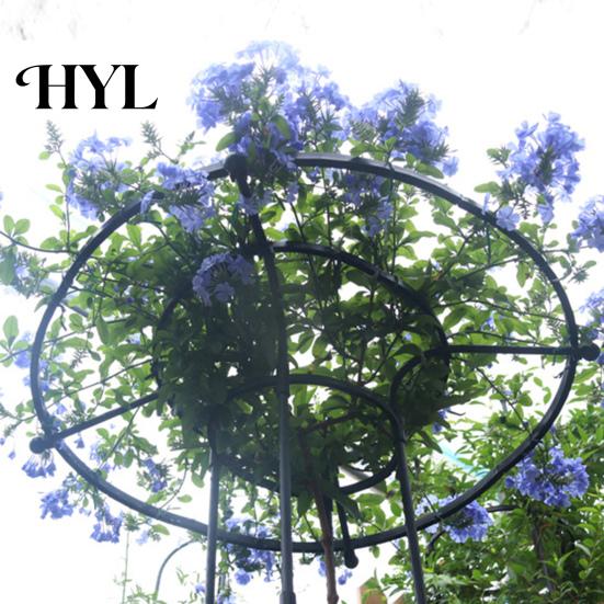 Easy Assembly Garden Trellis Metal for Climbing Plants Umbrella Top Cage Vertical Outdoor Plant Frame Support Tower Potted Flowers Vines Sturdy