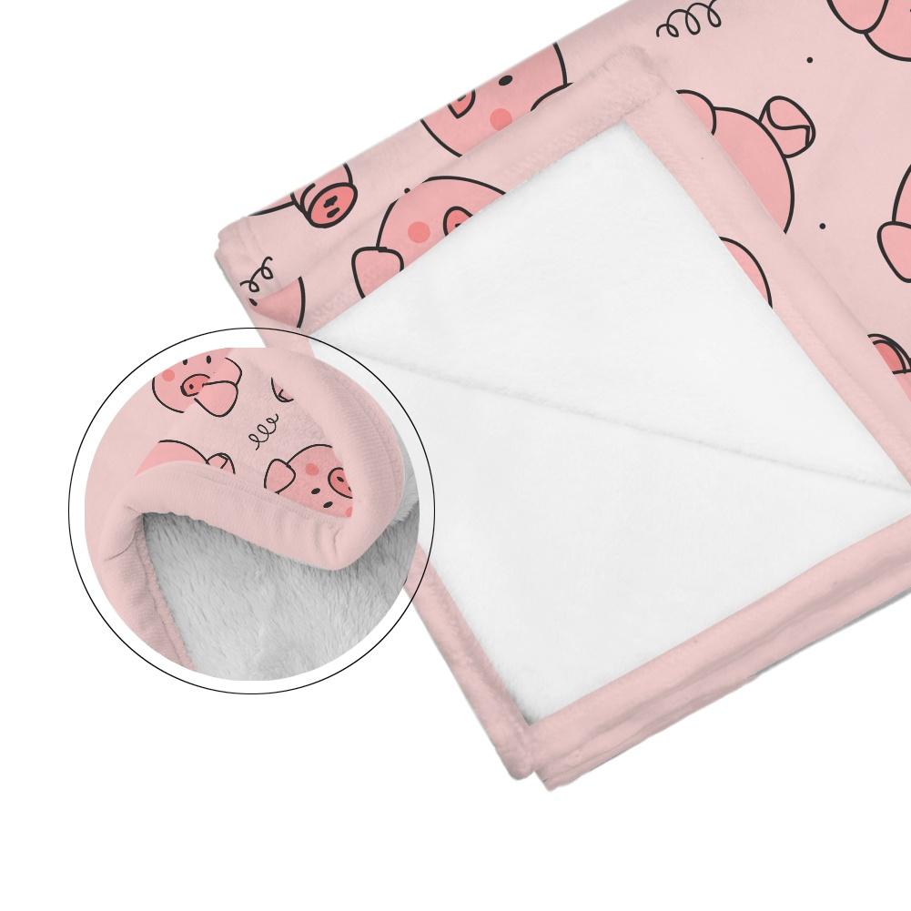 Милый поросенок розовое флисовое одеяло мягкое теплое одеяло для спальни на кровать диван постельные принадлежности дорожные шерпа одеяла для взрослых детей одеяло