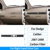 For Dodge Caliber 2007 2008 Carbon Fiber Inner Door Handle Panel Decorative Cover Car Interior Decoration Accessories Sticker